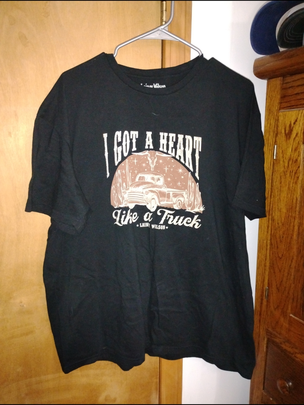 I Got A Heart Like A Truck Graphic Tee - Black